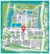 plattegrond Campus Woudestein waarop de locatie van Food Plaza aangegeven is met een rode pin