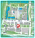 plattegrond Campus Woudestein waarop de locatie van Mandeville Building aangegeven is met een rode pin