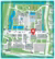 plattegrond Campus Woudestein waarop de locatie van Sanders Building aangegeven is met een rode pin