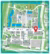 plattegrond Campus Woudestein waarop de locatie van Sports Building aangegeven is met een rode pin